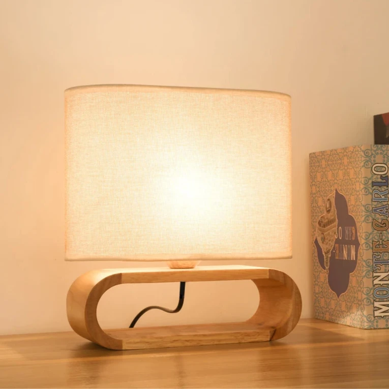 lampe de bureau bois
