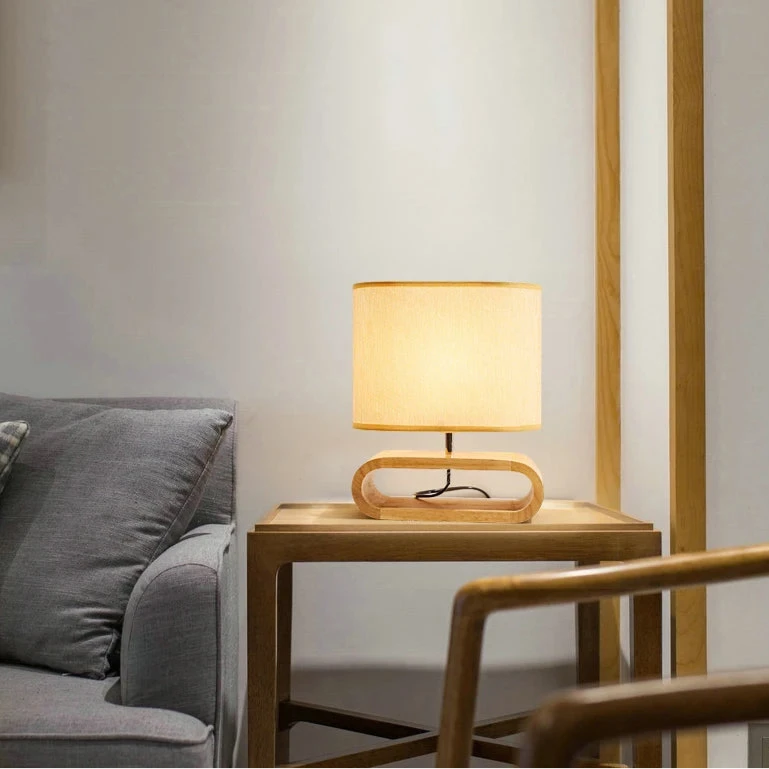 lampe de bureau bois
