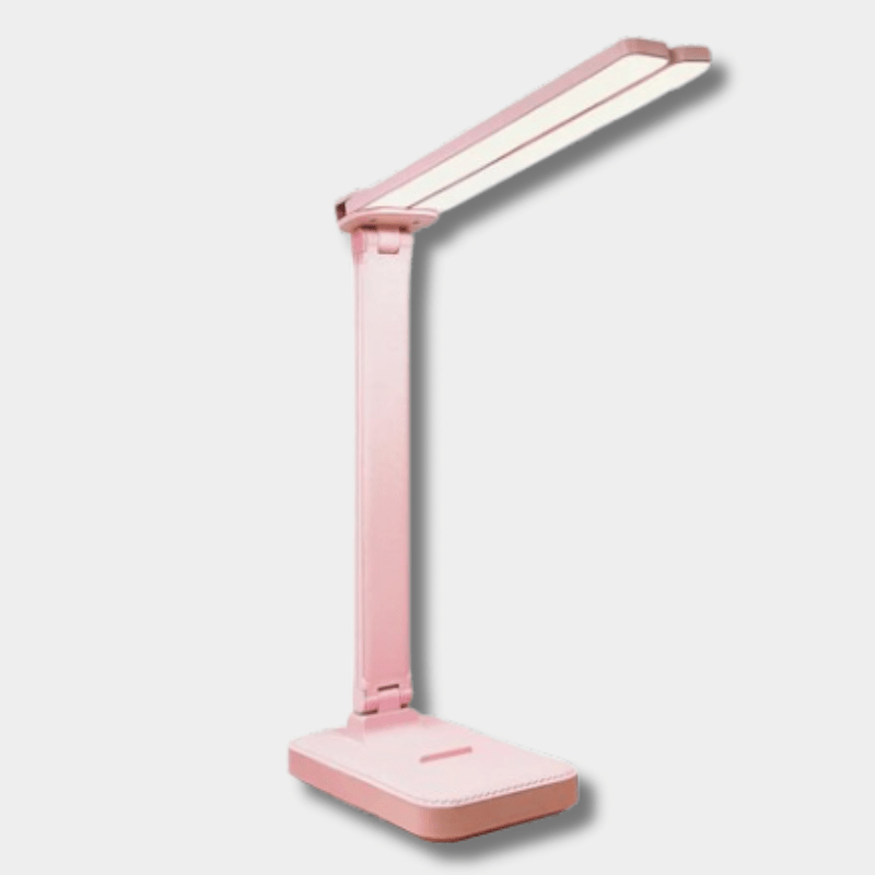 lampe de bureau design industriel rose