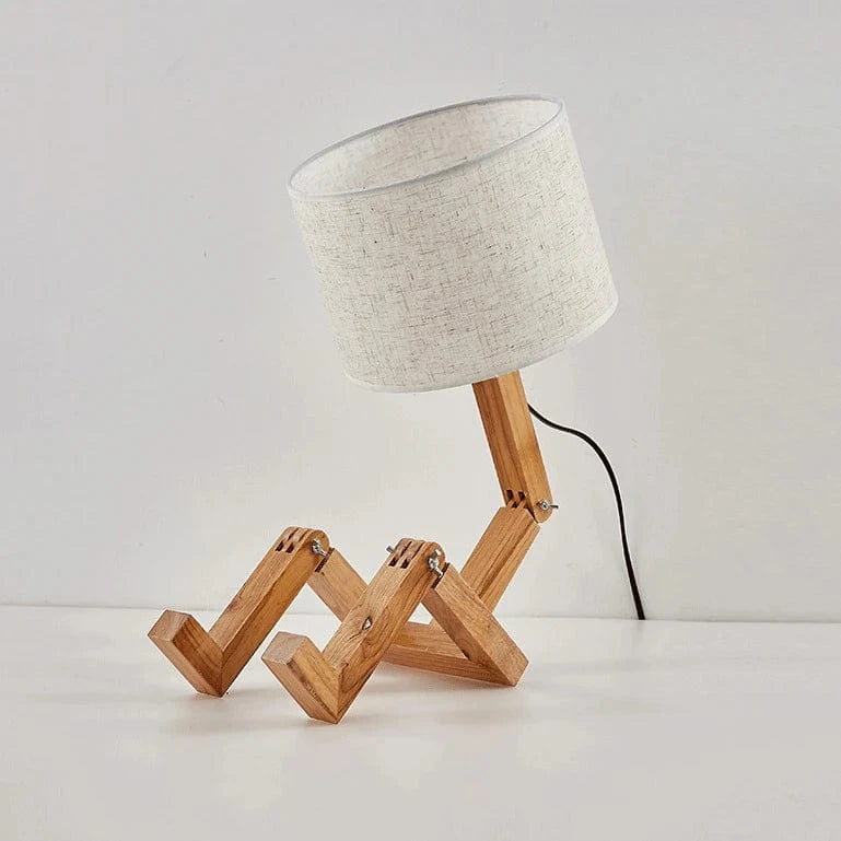 lampe de bureau en bois