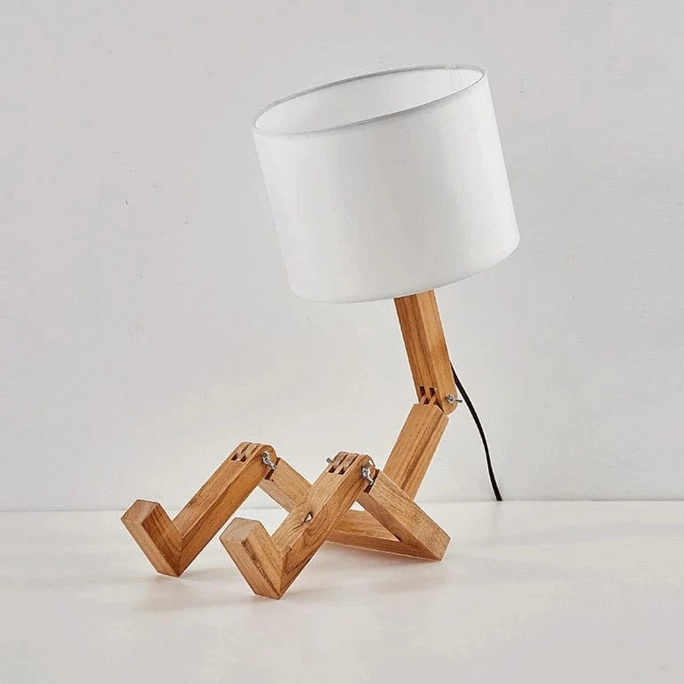 lampe de bureau en bois