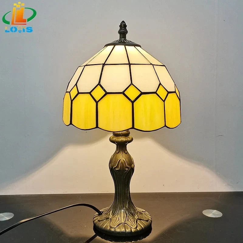 lampe de bureau italienne vintage Jaune