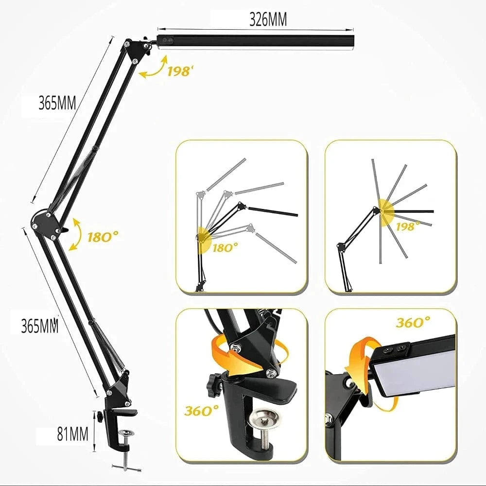 lampe de bureau pince