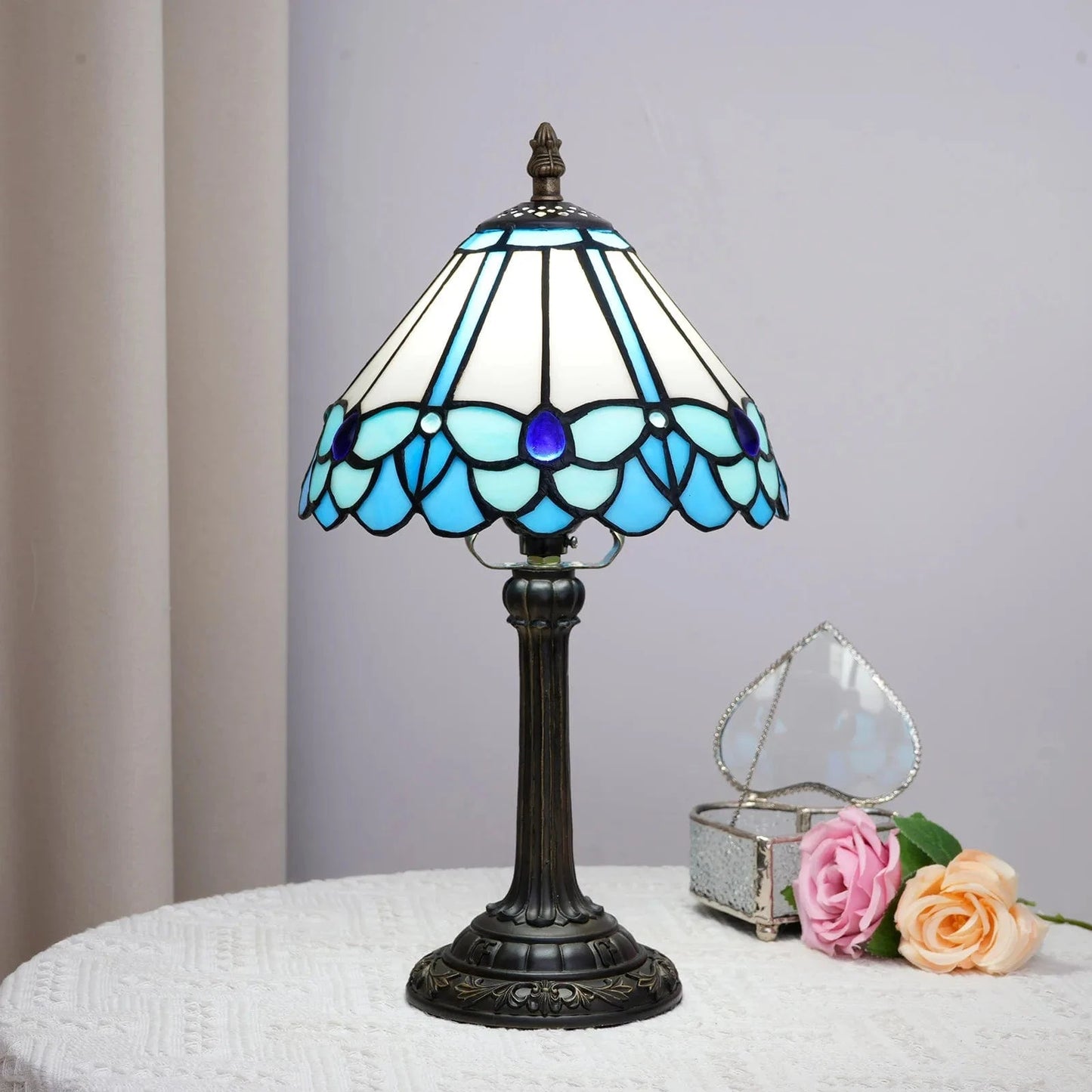 lampe de bureau tiffany Papillon