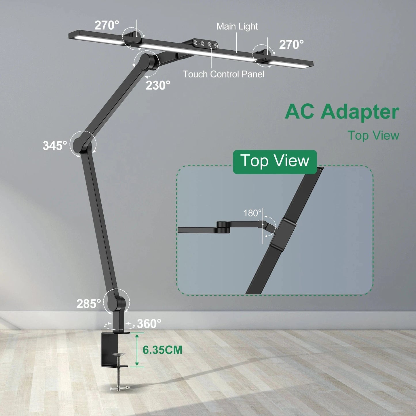 lampe led sur pince