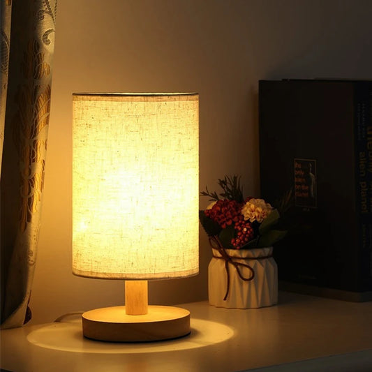 lampe de bureau bois design