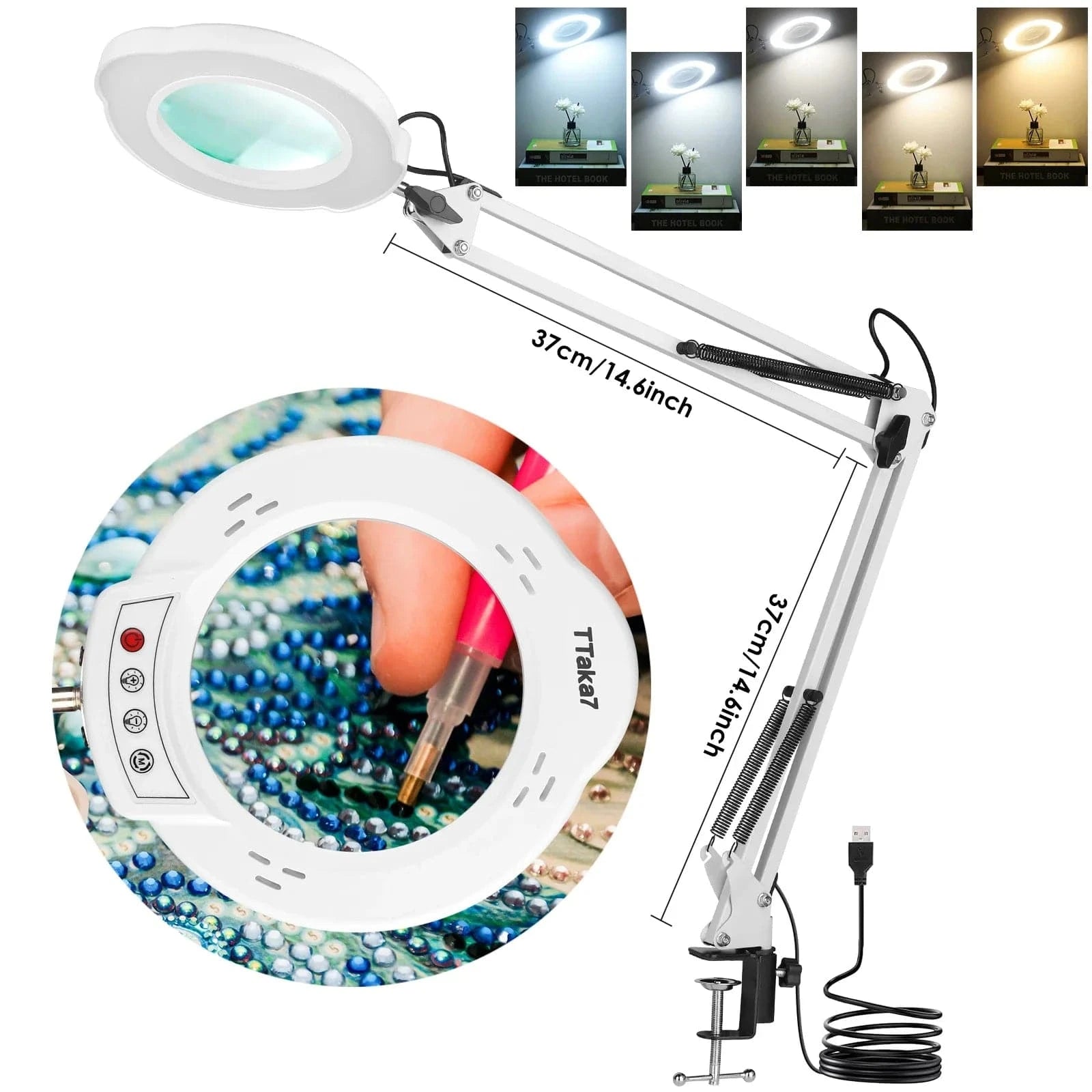 lampe de bureau à pince