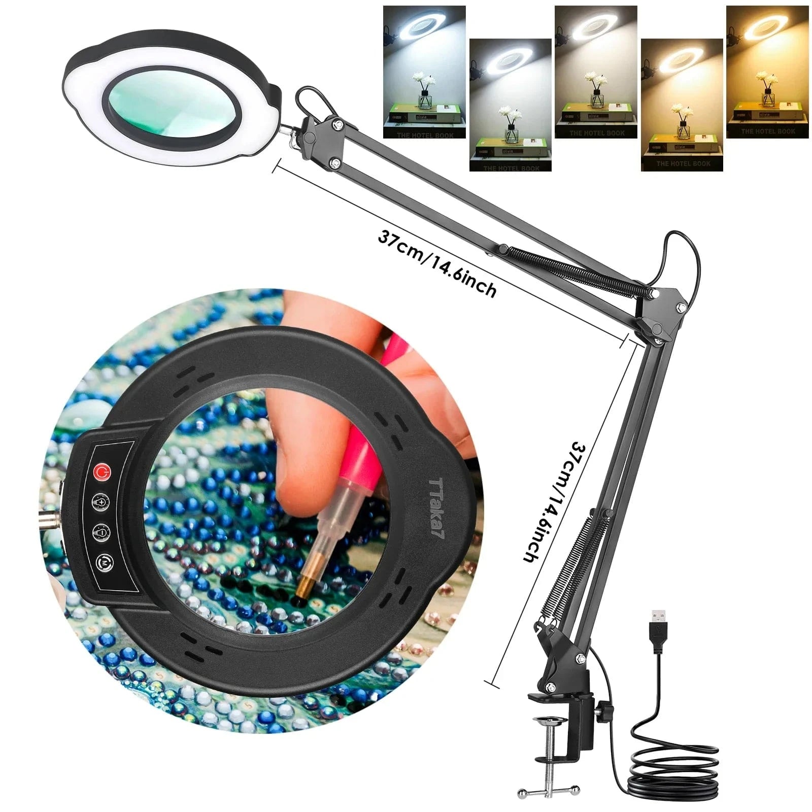lampe de bureau à pincer