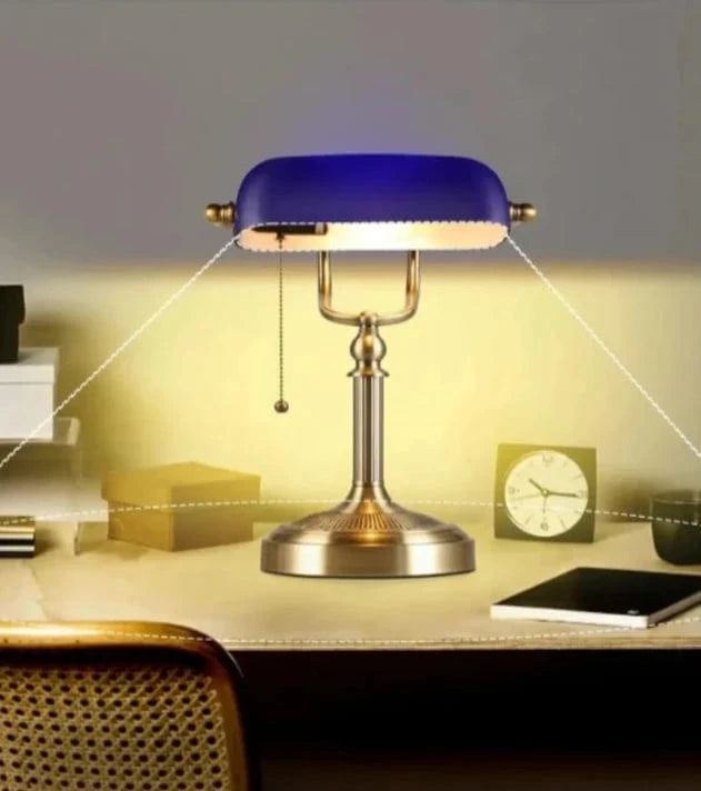 lampe de bureau chrome vintage