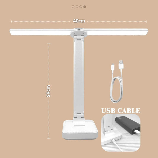 lampe de bureau design industriel blanche