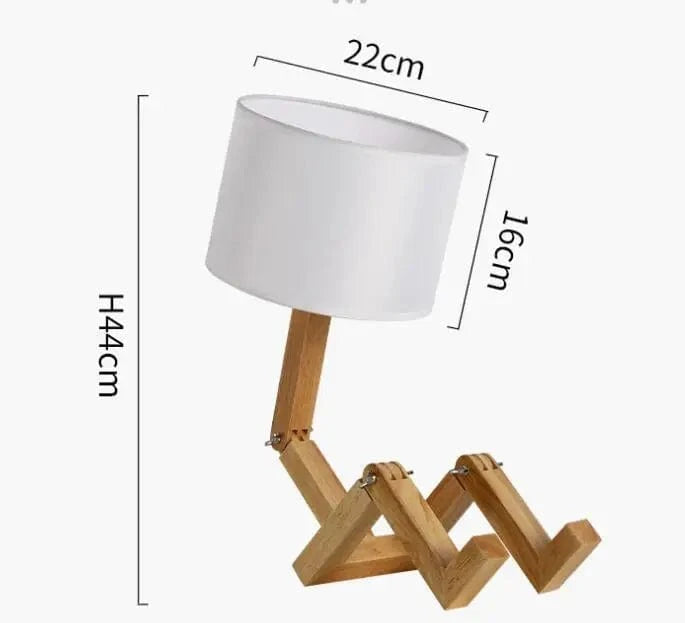 lampe de bureau en bois